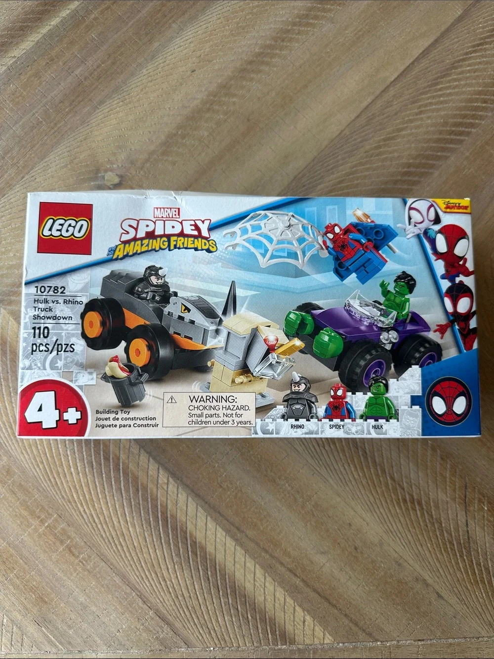 LEGO Spidey Amazing Friends Hulk vs Rhino Truck Showdown - Purple, Green, Black